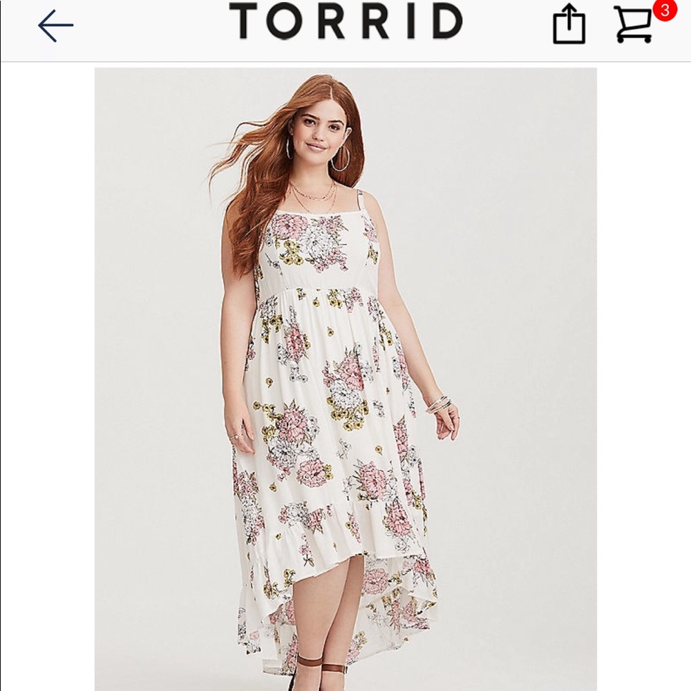 Torrid Floral Dress Size 1